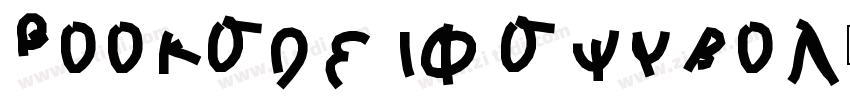 Booksheif symbol字体转换